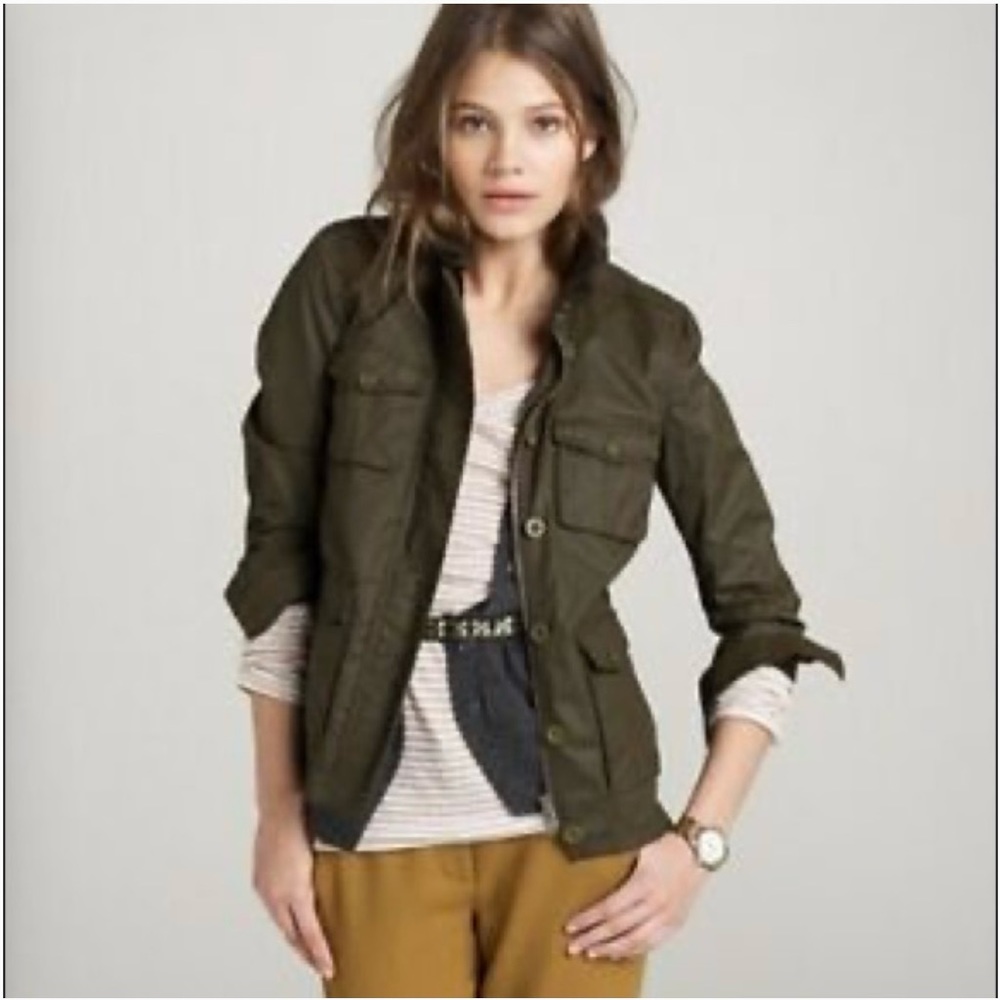 J Crew washed and aged utility jacket